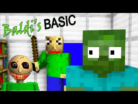 Baldi S Basic Horror Game Monster School Minecraft Animations