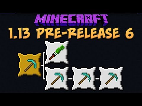 Minecraft 1 13 Update Pre Release 6 Release Date Advancement Nbt Support Minecraft Videos