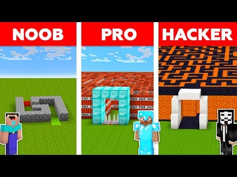 Minecraft Noob Vs Pro Vs Hacker Secret Maze To Family Challenge