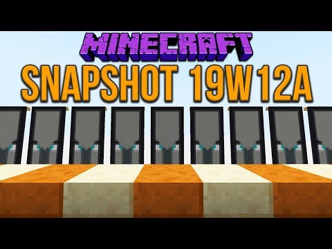 Minecraft 1 14 Snapshot 19w12a Two New Slabs Pillager Banner Change Many Changes Minecraft Videos