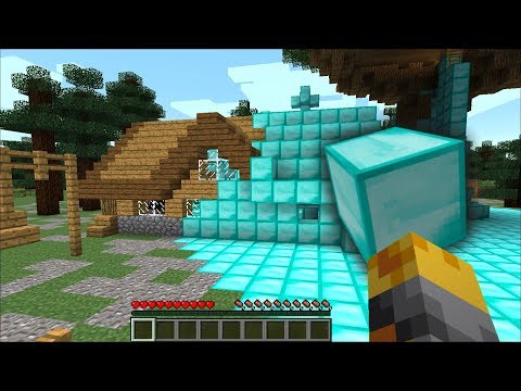 Minecraft Diamond House Mod Transforming Everything Into Diamonds Minecraft Mods Minecraft Videos