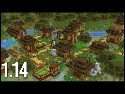 What Would A 1 14 Swamp Village Look Like In Minecraft Minecraft Videos