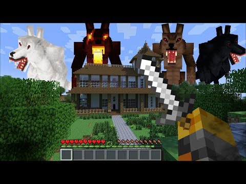 Giant Werewolf Appear In Our House In Minecraft Fighting The