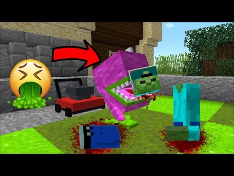 Minecraft Mark Friendly Zombie Gets Eaten By A Plants Vs Zombies